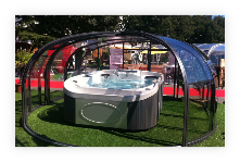 BALNE'O SUBLIMO  Abri de spa demie-rotonde